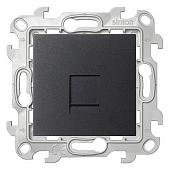 Розетка телефонная Simon 2410480-038 (графит)