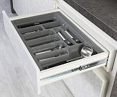 Лоток для столовых приборов Starax S-2284-G (серый)