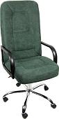 Офисное кресло Деловая обстановка Пилот Стандарт флок (хром/зеленый)