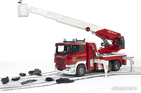 Bruder Scania R-series Fire engine with water pump 03590
