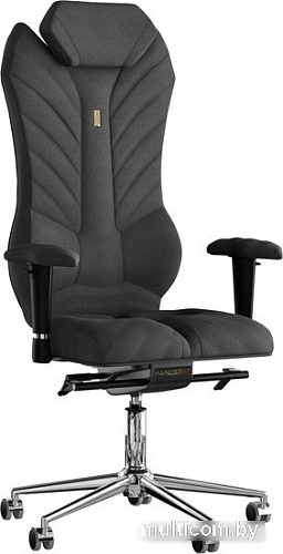 Кресло Kulik System Monarch Design (азур, черный с подголовником)