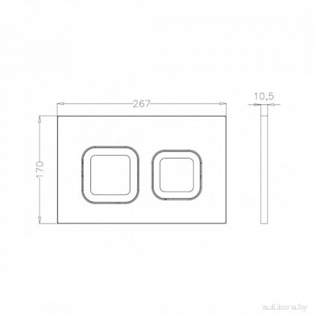 Панель смыва Bettoserb 40006471