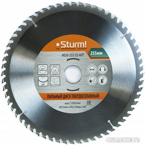 Пильный диск Sturm 9020-255-32-60T