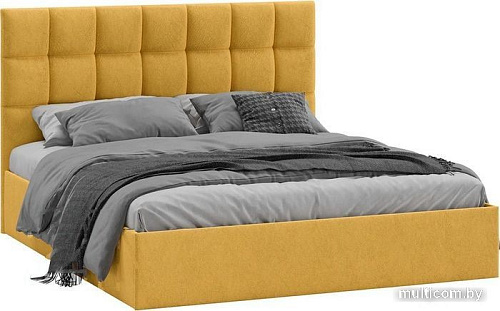 Кровать Трия Эмбер универсальный тип 1 с ПМ и заглушиной 160x200 (Wellmart Yellow)