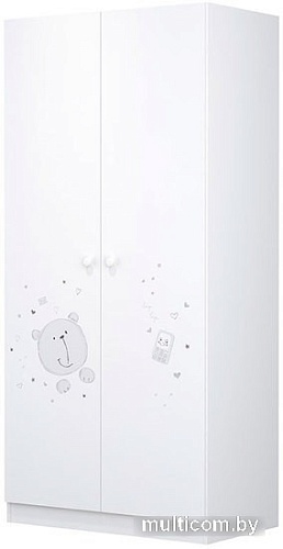 Шкаф распашной Polini Kids French 1230 Teddy 0001589.9 (белый)