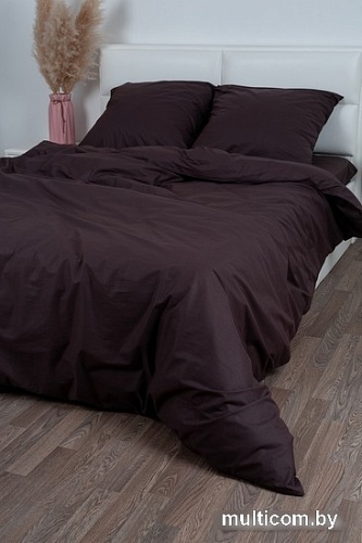 Постельное белье Миланика Шоколад Семейный (поплин г/к)