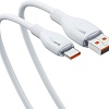 Кабель Baseus Pudding Series USB Type-A - USB Type-C (2 м, белый)