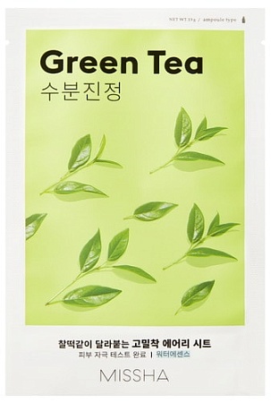 Missha Airy Fit Sheet Mask Green Tea (19 гр)