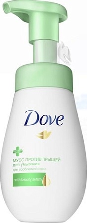 Dove Мусс для умывания для проблемной кожи против прыщей 160 мл