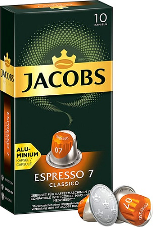 Кофе в капсулах Jacobs Espresso 7 Classico 10 шт