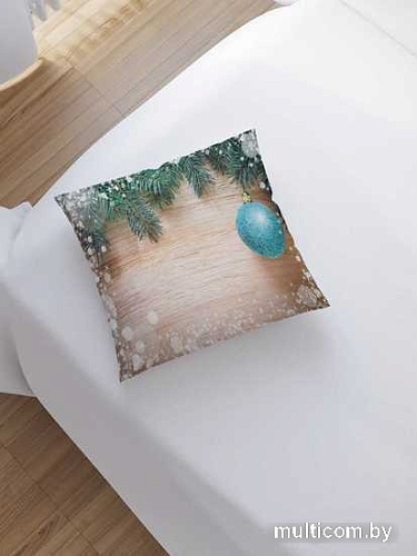 Чехол на подушку JoyArty Заснеженные игрушки sl_21491