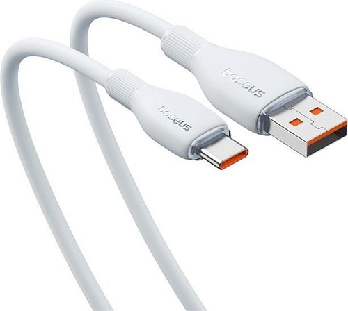 Кабель Baseus Pudding Series USB Type-A - USB Type-C (2 м, белый)