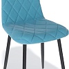 Стул Kenner 152 KR (черный/микровелюр бирюзовый)