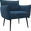 Интерьерное кресло Лига диванов Лига-083 132325 (велюр Brut 11 синий)