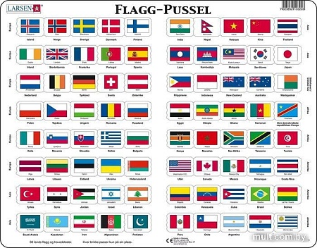 Пазл Larsen Флаги L2-RU