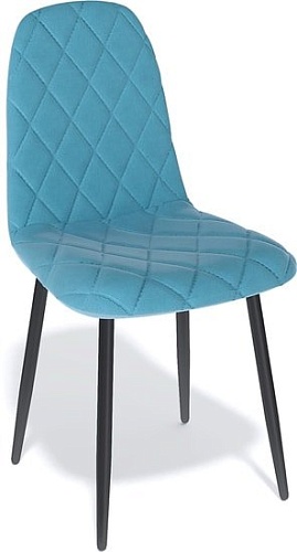 Стул Kenner 152 KR (черный/микровелюр бирюзовый)