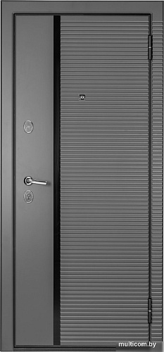 Металлическая дверь Guard MG60 МДФ/МДФ 87х205 правая (серый/белый ясень)