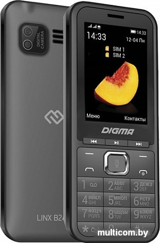 Мобильный телефон Digma Linx B241 (серый)