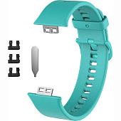 Ремешок Rumi силиконовый для Huawei Watch FIT, Watch FIT Elegant (бирюзовый)