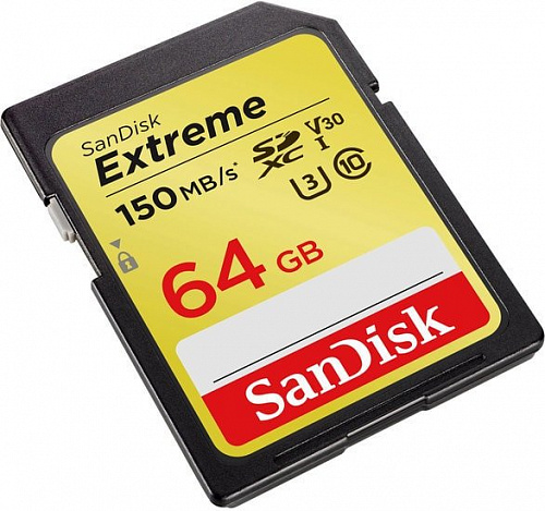 Карта памяти SanDisk Extreme SDXC SDSDXV6-064G-GNCIN 64GB