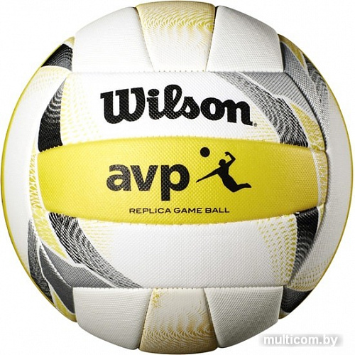 Мяч Wilson Avp Replica Volleyball (5 размер, белый/желтый)