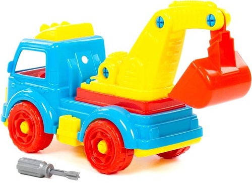 Конструктор Полесье 84835 Автомобиль-экскаватор