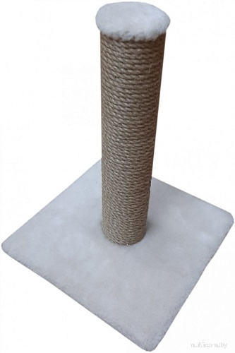 Когтеточка Bast Столбик 40 (джут, бежевый)