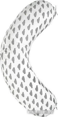 Подушка для беременных Amarobaby Облака AMARO-4001-OS (серый)