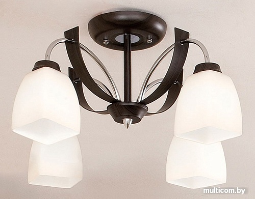 Люстра Citilux Крокус (хром/венге) [CL128141]