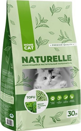 Наполнитель для туалета Homecat Naturelle Зеленый чай (30 л)