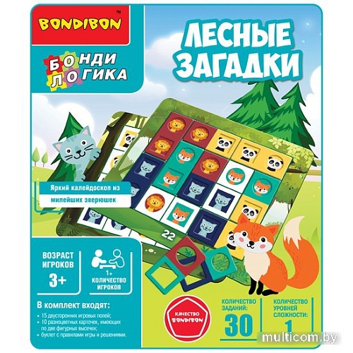 Развивающая игра Bondibon Лесные загадки ВВ5636