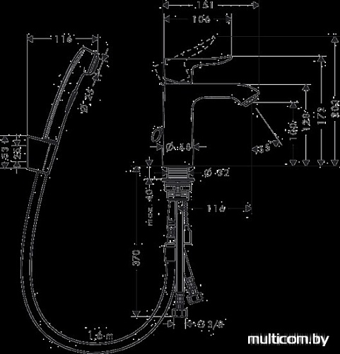 Смеситель Hansgrohe Metris 31285000