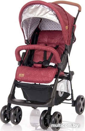 Коляска прогулочная «книга» Lorelli Terra 2020 (красный/черный)