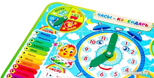 Развивающая игрушка WoodLand Toys Часы-календарь 4 094104