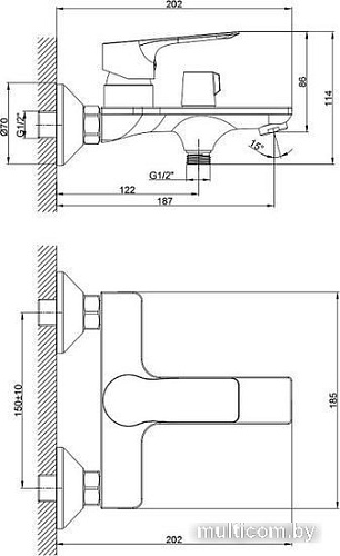 Смеситель Rossinka Silvermix RS27-30