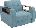 Кресло-кровать Мебель-АРС Барон №3 (велюр, голубой Luna 089)