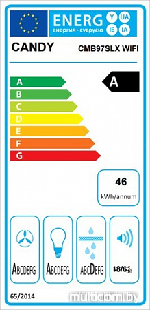 Кухонная вытяжка Candy CMB97SLX WIFI
