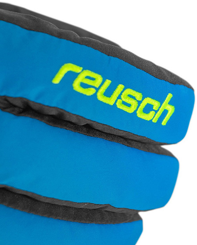 Горнолыжные перчатки Reusch Alan Junior 6361115-7002 (р-р 6.5, Blck/Bril Blu/Safety Yell)