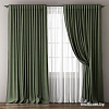 Комплект штор и гардин Pasionaria Омма 340x230 (3 шт, зеленый)