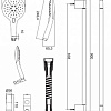 Душевой гарнитур Bravat Fresh D157CP