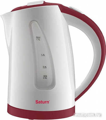 Чайник Saturn ST-EK8425 (бело-бордовый)