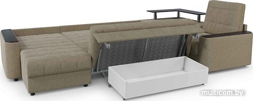 Угловой диван Moon Trade Даллас 018 003593 (правый, коричневый)