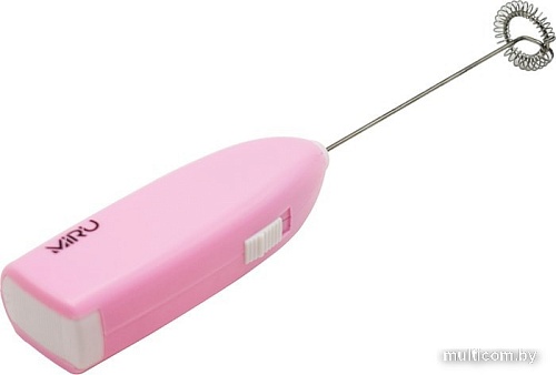 Ручной вспениватель молока Miru KA044 (розовый)