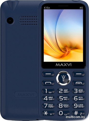 Телефон Maxvi K15n 4G (синий)