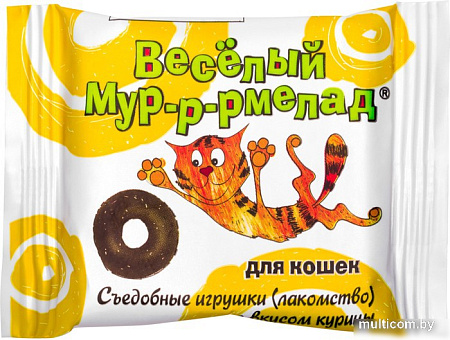 Лакомство для кошек Veda Веселый мур-р-рмелад с курицей 6 г