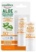 Крем солнцезащитный Equilibra Стик Алоэ Водостойкий SPF50+ (10 мл)