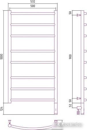 Полотенцесушитель Сунержа Галант 3.0 100x50 31-5801-1050