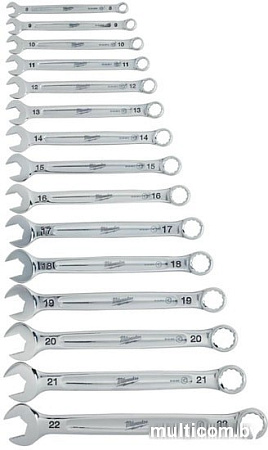 Набор ключей Milwaukee 4932464258 (15 предметов)