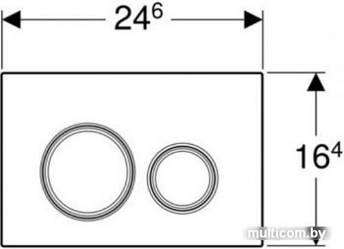 Панель смыва Geberit Sigma 21 115.884.SJ.1 (черный глянцевый)