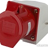 Розетка ЭРА 124 3Р+РЕ 32А 380В IP44 Б0032878 (красный)